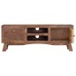 vidaXL Mueble para TV de madera maciza de mango rugosa 110x30x40 cm