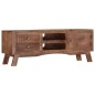 vidaXL Mueble para TV de madera maciza de mango rugosa 110x30x40 cm