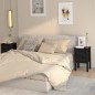 vidaXL Mesitas de noche 2 uds madera maciza de pino negro 40x35x61,5cm vidaXL Mesitas de noche 2 uds madera maciza de pino negro 40x35x61,5cm