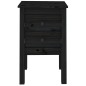 vidaXL Mesitas de noche 2 uds madera maciza de pino negro 40x35x61,5cm vidaXL Mesitas de noche 2 uds madera maciza de pino negro 40x35x61,5cm