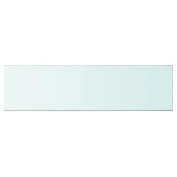 vidaXL Panel de estante vidrio claro 110x30 cm