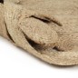 vidaXL Alfombra hecha a mano de yute trenzado 120 cm