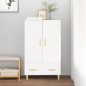 vidaXL Aparador de madera contrachapada blanco brillante 70x31x115cm vidaXL Aparador de madera contrachapada blanco brillante 70x31x115cm