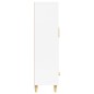 vidaXL Aparador de madera contrachapada blanco brillante 70x31x115cm vidaXL Aparador de madera contrachapada blanco brillante 70x31x115cm