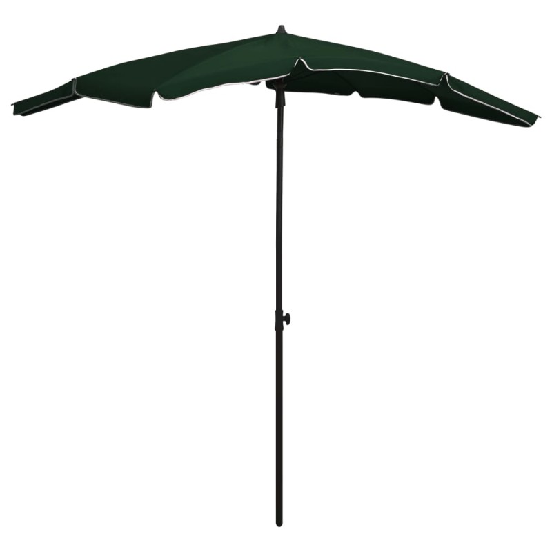 vidaXL Sombrilla de jardín con palo verde 200x130 cm vidaXL Sombrilla de jardín con palo verde 200x130 cm
