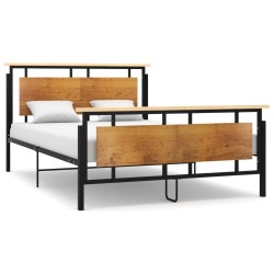 vidaXL Estructura de cama de metal 140x200 cm