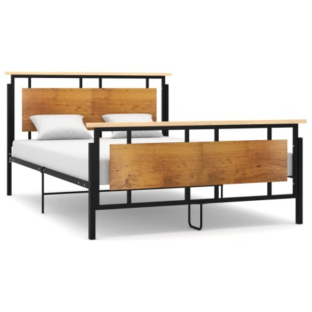 vidaXL Estructura de cama de metal 140x200 cm