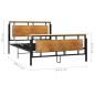 vidaXL Estructura de cama de metal 140x200 cm vidaXL Estructura de cama de metal 140x200 cm