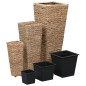 vidaXL Conjunto de arriates 3 piezas jacinto de agua marrón vidaXL Conjunto de arriates 3 piezas jacinto de agua marrón