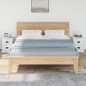 vidaXL Mesitas de noche 2 uds madera blanco brillante 39x39x47,5 cm vidaXL Mesitas de noche 2 uds madera blanco brillante 39x39x47,5 cm