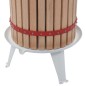 vidaXL Prensa de vino y fruta con paño de tela 24 L madera de roble vidaXL Prensa de vino y fruta con paño de tela 24 L madera de roble