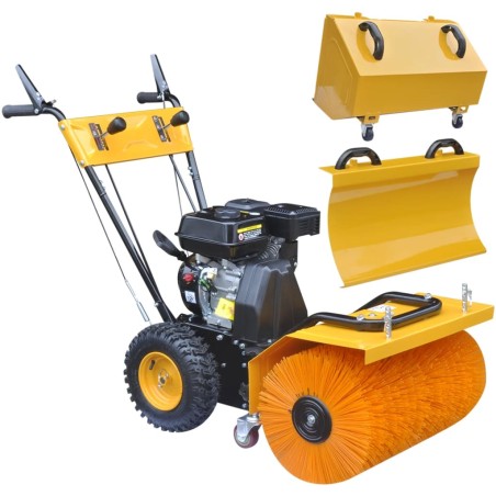 vidaXL Máquina quitanieves/barredora gasolina 6,5HP