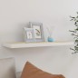 vidaXL Estante flotante de pared MDF roble y blanco 80x23,5x3,8 cm vidaXL Estante flotante de pared MDF roble y blanco 80x23,5x3,8 cm