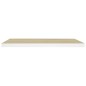 vidaXL Estante flotante de pared MDF roble y blanco 80x23,5x3,8 cm vidaXL Estante flotante de pared MDF roble y blanco 80x23,5x3,8 cm
