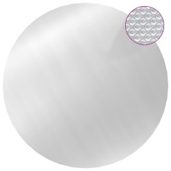 vidaXL Cubierta de piscina PE plateado 455 cm