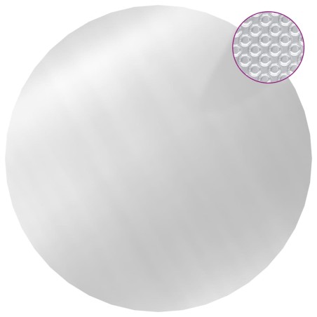 vidaXL Cubierta de piscina PE plateado 455 cm