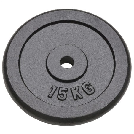 vidaXL Discos de pesas de hierro fundido 2 uds 2x15 kg
