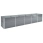 vidaXL Arriate de acero galvanizado gris 400x80x45 cm vidaXL Arriate de acero galvanizado gris 400x80x45 cm