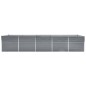 vidaXL Arriate de acero galvanizado gris 400x80x45 cm vidaXL Arriate de acero galvanizado gris 400x80x45 cm