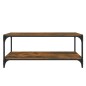 vidaXL Mueble para TV contrachapada y acero roble ahumado 100x33x41 cm vidaXL Mueble para TV contrachapada y acero roble ahumado 100x33x41 cm