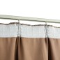 vidaXL Cortinas opacas con ganchos 2 piezas gris topo 140x225 cm vidaXL Cortinas opacas con ganchos 2 piezas gris topo 140x225 cm