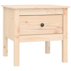 vidaXL Mesa auxiliar de madera maciza de pino 50x50x49 cm