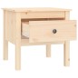 vidaXL Mesa auxiliar de madera maciza de pino 50x50x49 cm vidaXL Mesa auxiliar de madera maciza de pino 50x50x49 cm