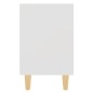 vidaXL Mesitas de noche patas madera maciza blanca 2 uds 40x30x50 cm vidaXL Mesitas de noche patas madera maciza blanca 2 uds 40x30x50 cm