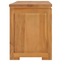 vidaXL Mueble para TV madera maciza de teca 110x30x40 cm 