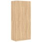 vidaXL Armario de madera contrachapada color roble Sonoma 90x52x200 cm vidaXL Armario de madera contrachapada color roble Sonoma 90x52x200 cm