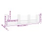 vidaXL Cesta de gaviones forma de U 4 postes de hierro 380x20x100 cm vidaXL Cesta de gaviones forma de U 4 postes de hierro 380x20x100 cm