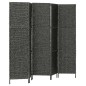 vidaXL Biombo divisor 5 paneles jacinto de agua negro 193x160 cm vidaXL Biombo divisor 5 paneles jacinto de agua negro 193x160 cm