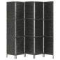 vidaXL Biombo divisor 5 paneles jacinto de agua negro 193x160 cm vidaXL Biombo divisor 5 paneles jacinto de agua negro 193x160 cm