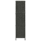 vidaXL Biombo divisor 5 paneles jacinto de agua negro 193x160 cm vidaXL Biombo divisor 5 paneles jacinto de agua negro 193x160 cm