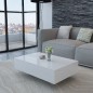 vidaXL Mesa de centro rectangular blanco con brillo vidaXL Mesa de centro rectangular blanco con brillo