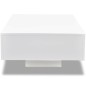 vidaXL Mesa de centro rectangular blanco con brillo vidaXL Mesa de centro rectangular blanco con brillo