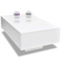 vidaXL Mesa de centro rectangular blanco con brillo vidaXL Mesa de centro rectangular blanco con brillo
