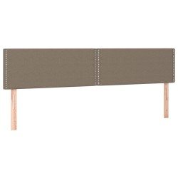 vidaXL Cabeceros 2 unidades de tela gris taupe 90x5x78/88 cm