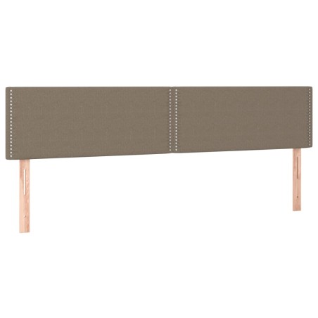 vidaXL Cabeceros 2 unidades de tela gris taupe 90x5x78/88 cm