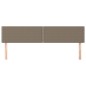 vidaXL Cabeceros 2 unidades de tela gris taupe 90x5x78/88 cm vidaXL Cabeceros 2 unidades de tela gris taupe 90x5x78/88 cm