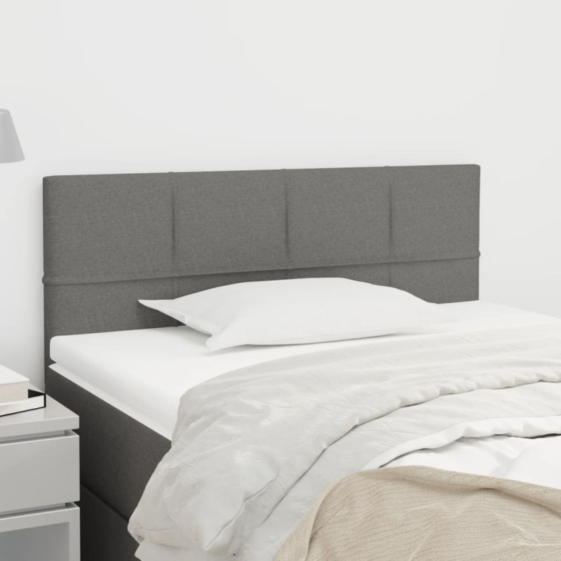vidaXL Cabecero de tela gris oscuro 90x5x78/88 cm vidaXL Cabecero de tela gris oscuro 90x5x78/88 cm