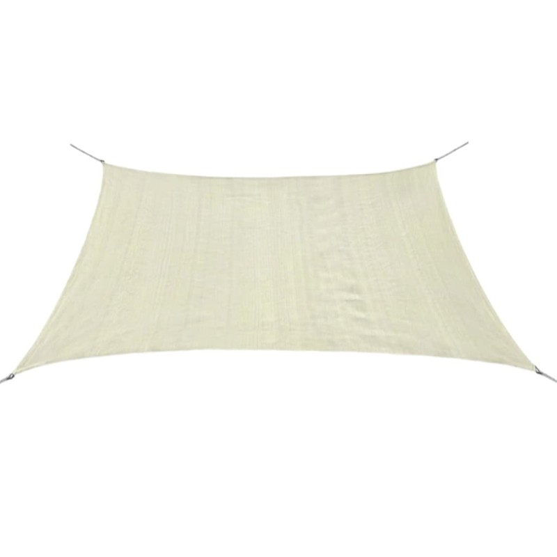 vidaXL Toldo de vela cuadrado HDPE 2x2 m crema vidaXL Toldo de vela cuadrado HDPE 2x2 m crema