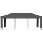 vidaXL Cenador con doble techo gris antracita 3x6 m