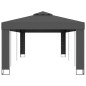 vidaXL Cenador con doble techo gris antracita 3x6 m