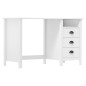 vidaXL Escritorio Hill con 3 cajones madera de pino 120x50x74 cm vidaXL Escritorio Hill con 3 cajones madera de pino 120x50x74 cm