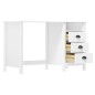 vidaXL Escritorio Hill con 3 cajones madera de pino 120x50x74 cm vidaXL Escritorio Hill con 3 cajones madera de pino 120x50x74 cm