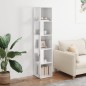 vidaXL Mueble esquina madera contrachapada blanco brillo 33x33x164,5cm vidaXL Mueble esquina madera contrachapada blanco brillo 33x33x164,5cm