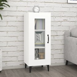 vidaXL Aparador de madera contrachapada blanco 34,5x34x90 cm