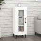 vidaXL Aparador de madera contrachapada blanco 34,5x34x90 cm vidaXL Aparador de madera contrachapada blanco 34,5x34x90 cm