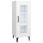 vidaXL Aparador de madera contrachapada blanco 34,5x34x90 cm vidaXL Aparador de madera contrachapada blanco 34,5x34x90 cm